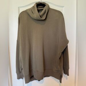 Aerie Olive Green Knit soft top size XS